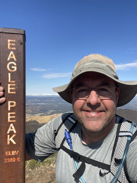 Eric on Eagle Peak, Mount Diablo